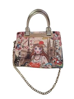 Charming Girl Jeweled Paris Tote Bag